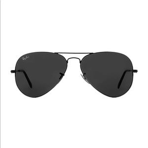 Rayban Black Aviator Sunglasses (Polarized)